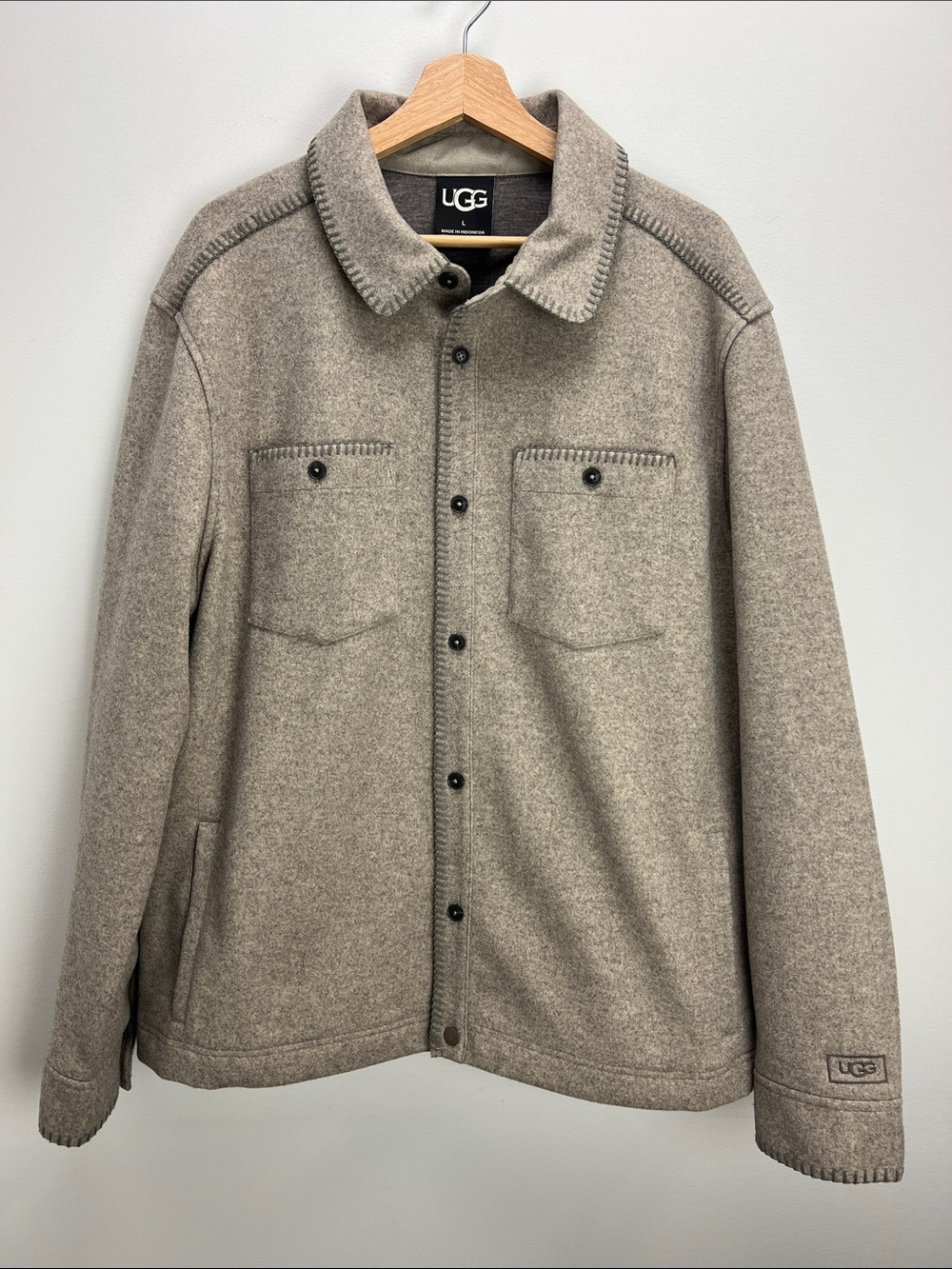 UGG Caelum Shirt Jacket Shacket Mens Large Fall Lightweight